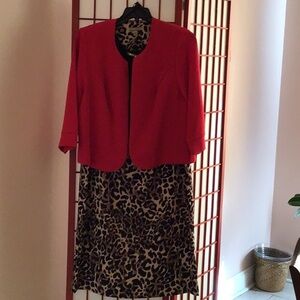 2 piece dress by Maya Brooke.